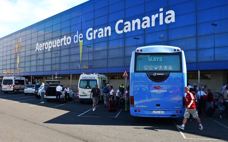 Outside view of Gran Canaria airport