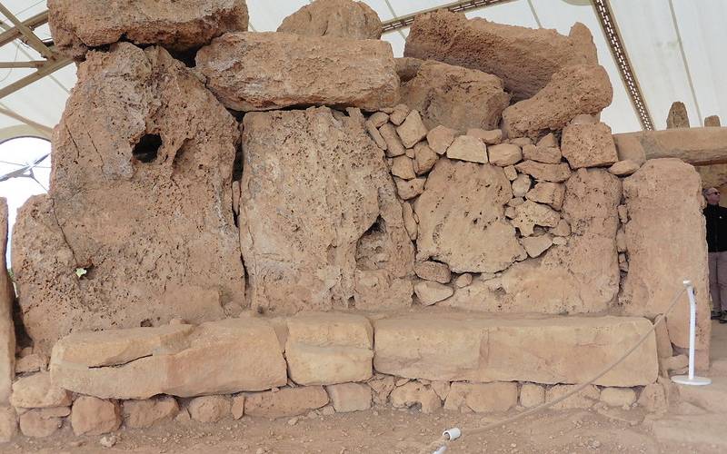 Brown color rock formation at Megalithic Temples