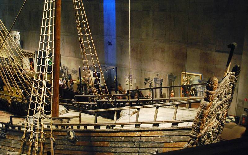 The quarter deck at the Vasa museum in Sweden