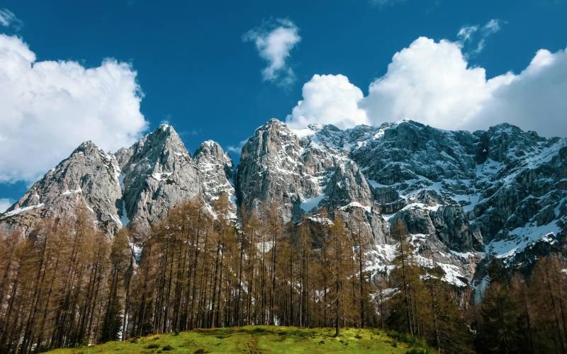 Rocky Mountains in Triglav National Park in Slovenia. 