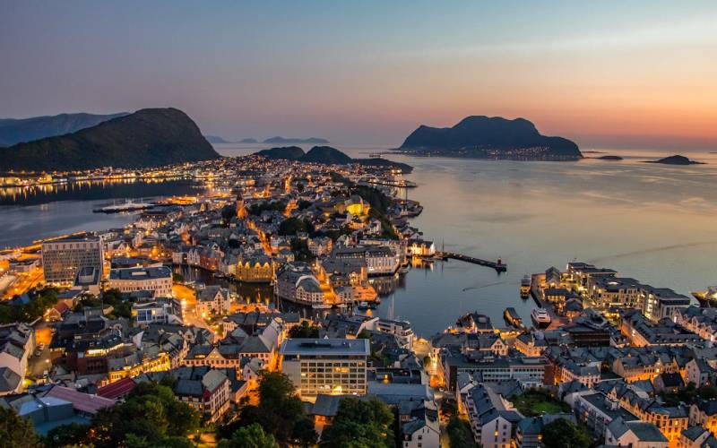 Ålesund, Norway -Europe in January